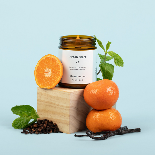Fontana Candle Co Essential Oil Candle Fresh Start by Clean Mama MADE SAFE