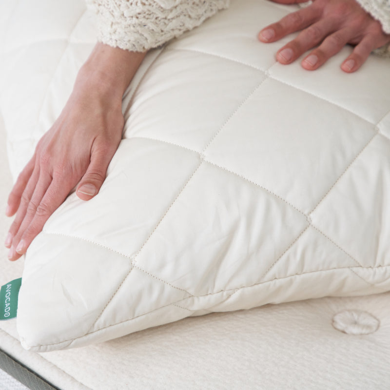 Avocado Organic Cotton Quilted Pillow Protector MADE SAFE