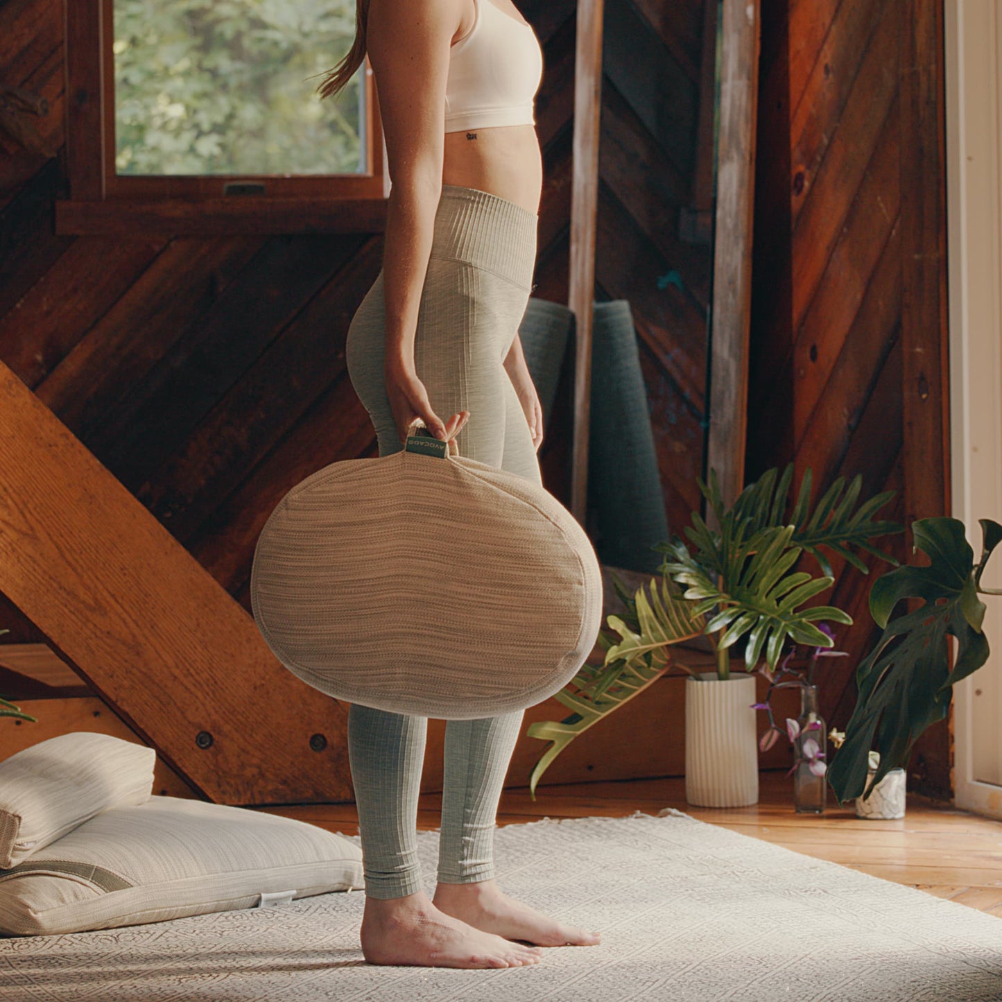 Avocado Organic Yoga Meditation Pillow Handle MADE SAFE.jpg