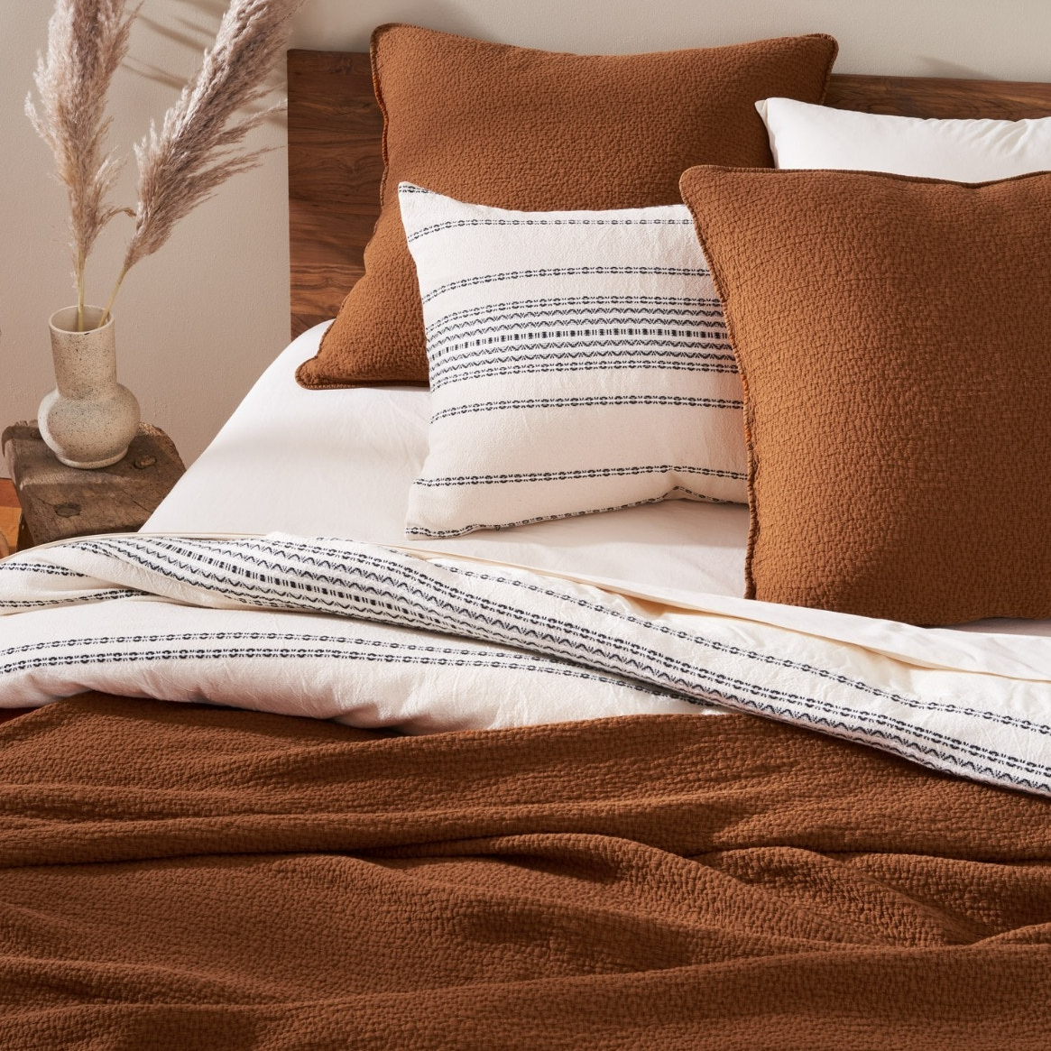 Coyuchi Cascade Organic Matelasse Pillow Sham MADE SAFE