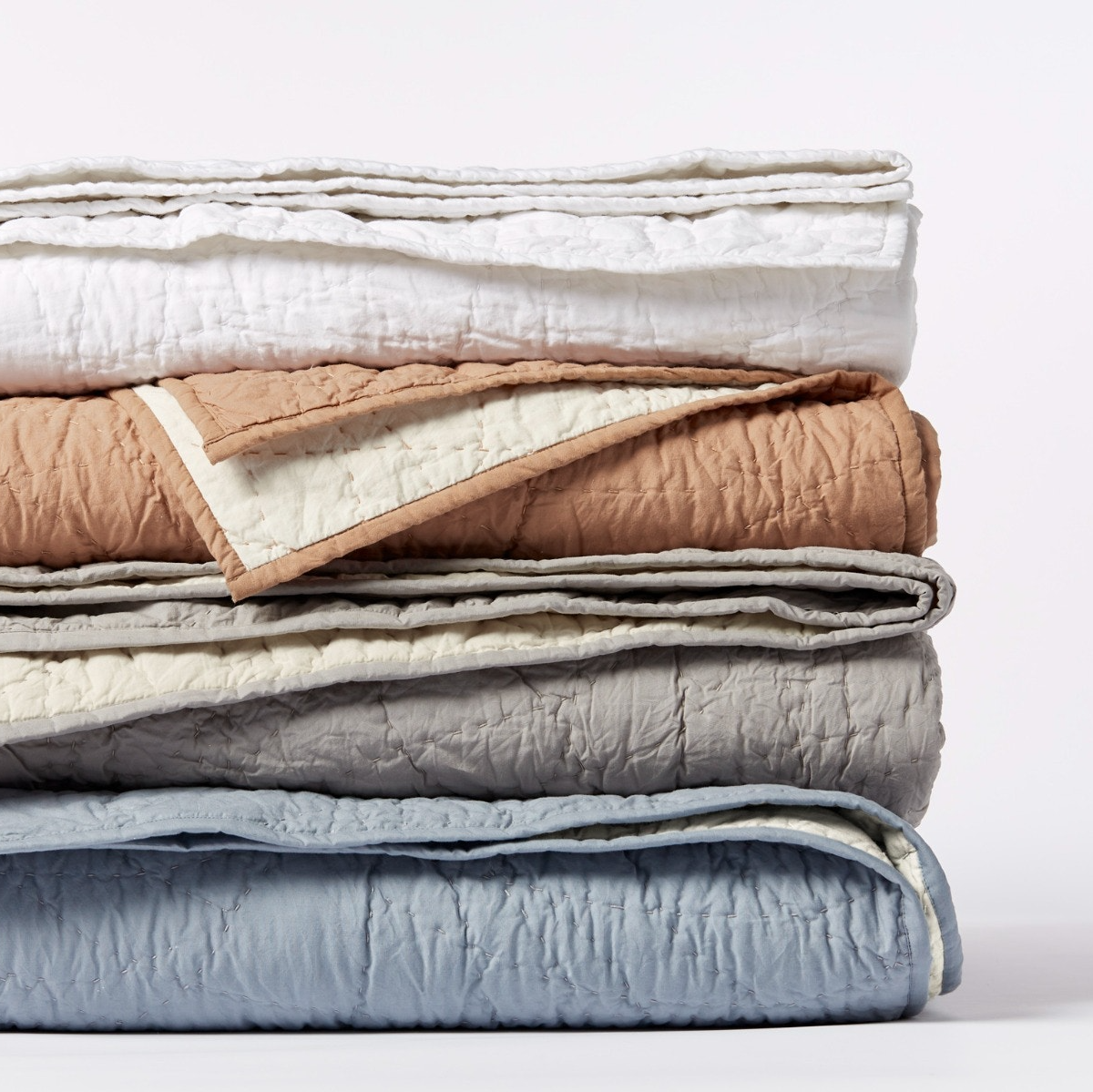 Coyuchi Manzanita Organic Handstitched Quilt MADE SAFE