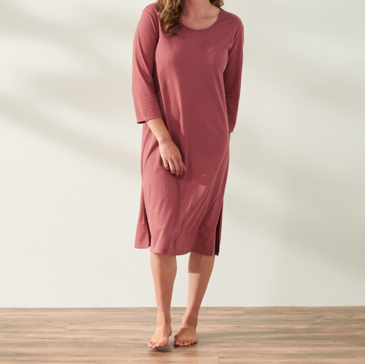 Coyuchi Women's Solstice Organic Nightgown MADE SAFE