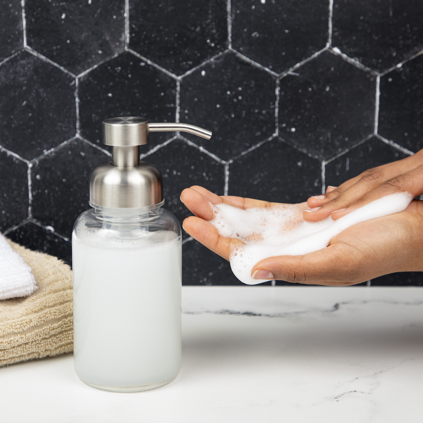 Meliora Foaming Hand Soap Refill Tablets Action MADE SAFE
