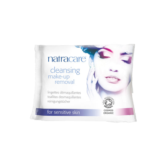 Natracare Organic Cleansing Makeup Remover Wipes MADE SAFE