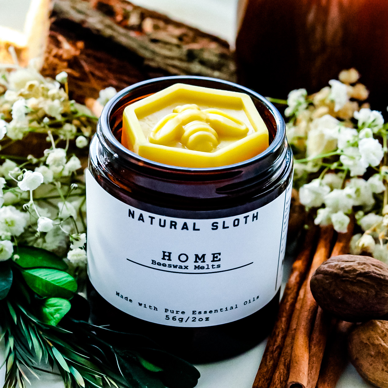 Natural Sloth Beeswax Melts MADE SAFE
