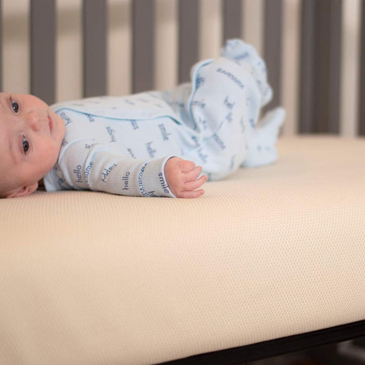 Naturepedic Organic Cotton Ultimate Infant Toddler Mattress Lifestyle MADE SAFE