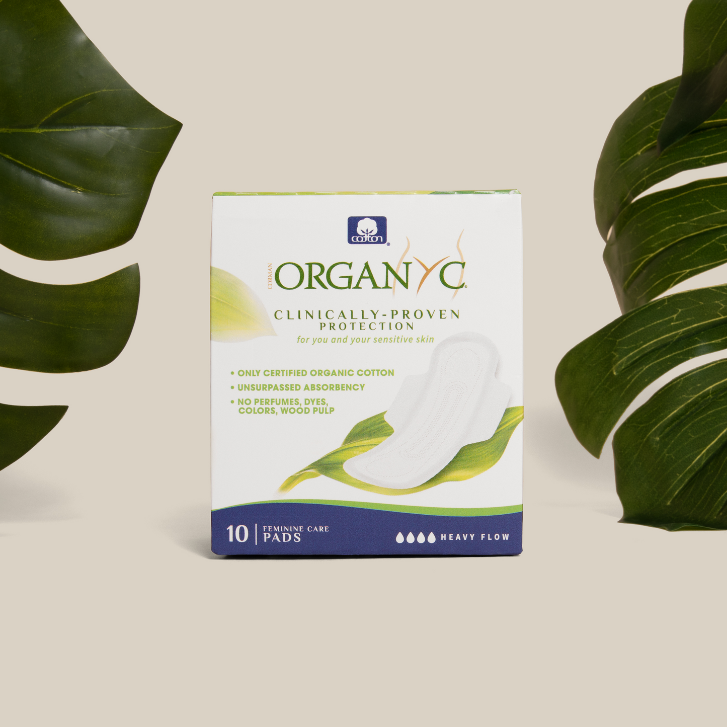 Organyc Heavy Flow Menstrual Pads MADE SAFE