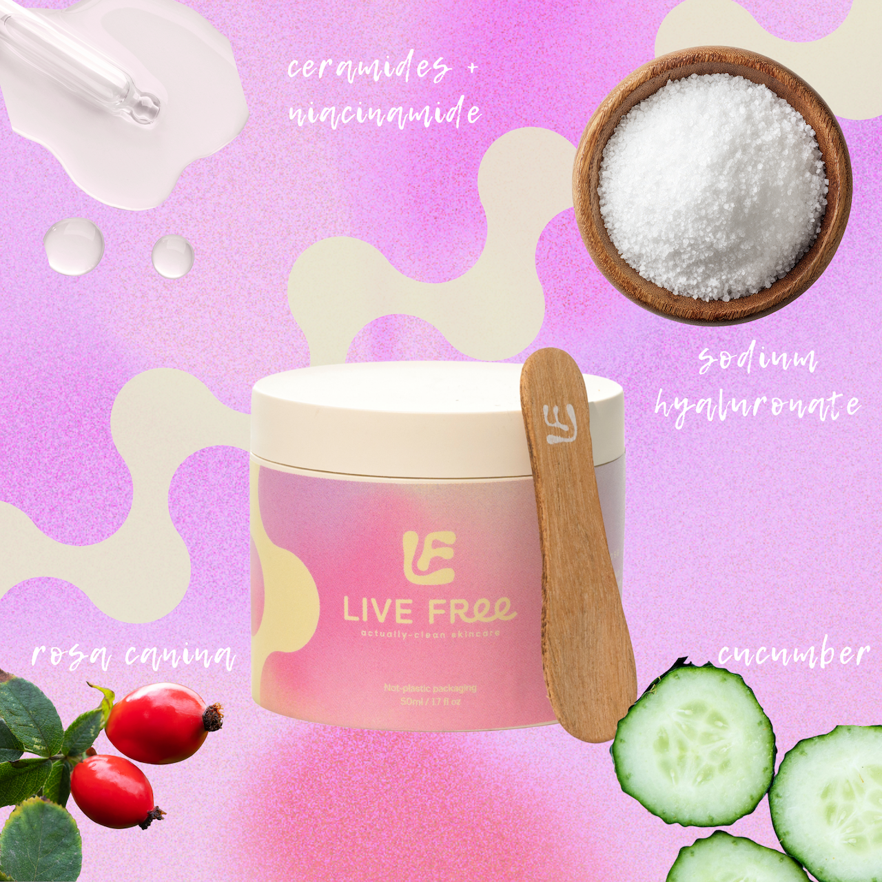 Live Free Skincare Moisturose Ingredients MADE SAFE