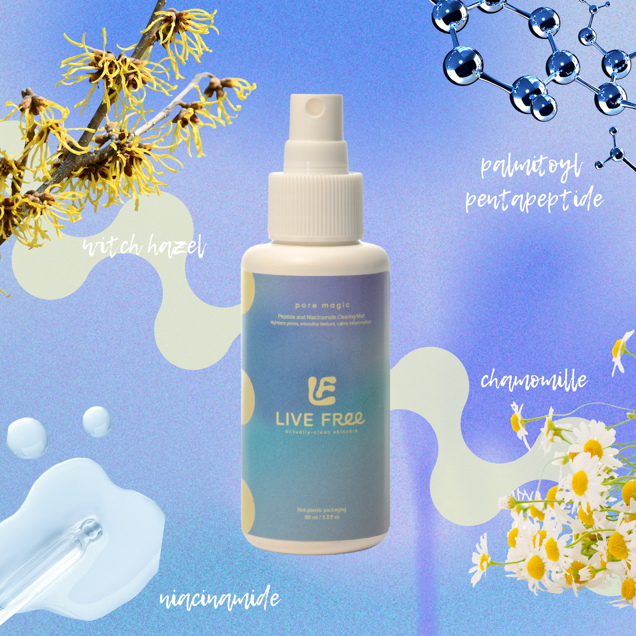 Live Free Skincare Pore Magic Ingredients MADE SAFE