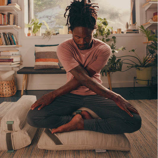 Avocado Organic Square Yoga Meditation Pillow Lifestyle MADE SAFE.jpg