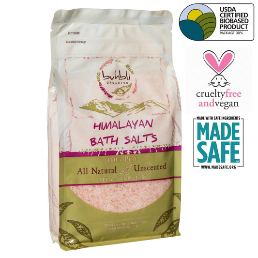 Buhbli Organics Himalayan Bath Salts Unscented MADE SAFE