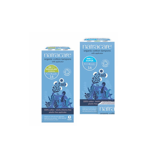 Super Organic Cotton Tampons with Applicator - Natracare