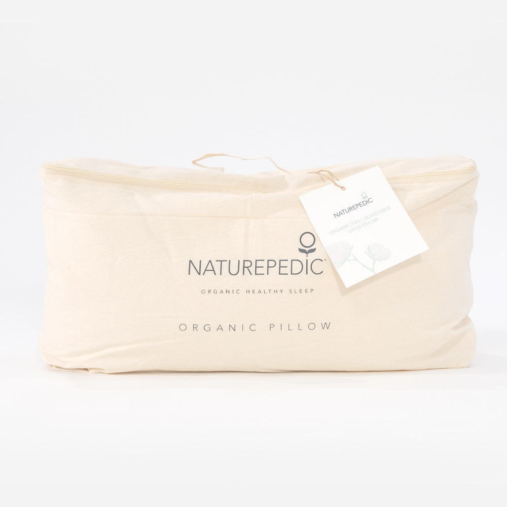 Naturepedic Organic 2-in-1 Adjustable Shredded Latex Pillow Bag MADE SAFE