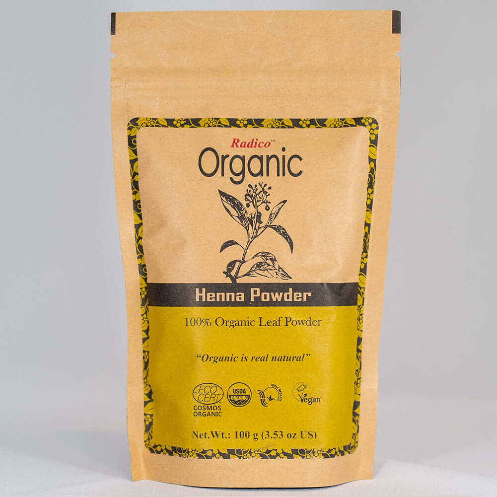 Radico Colour Me Organic Henna Powder Packaging MADE SAFE